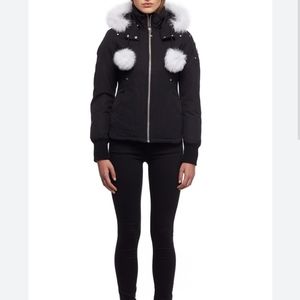 Authentic Moose Knuckles Beaver Bomber short jacket XS military green